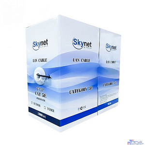 SkyNet Кабель FTP indoor, медный, FLUKE TEST, кат.5e, 2x2x0,46, однож., 305 м, box, серый [CSL-FTP-2-CU](АК5026922/1693105)