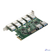 Exegate EX283717RUS Контроллер EXE-317 PCI-E 2.0, 5*USB3.0 ext + 2*USB3.0 int, разъем доп.питания (OEM)