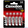 Camelion Plus Alkaline BL10 LR6 (LR6-BP10, батарейка,1.5В) (10 шт. в уп-ке)