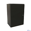 WRline Шкаф настенный 19-дюймовый (19"), 18U, 908х600х450мм, металлическая передняя дверь с замком, две боковые панели, цвет черный (RAL 9004) (разобранный)