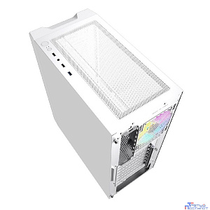 Powercase CMIEW-F4S Корпус Mistral Evo White, Tempered Glass, 1x 120mm PWM ARGB fan + ARGB Strip + 3x 120mm PWM non LED fan, белый, ATX  (CMIEW-F4S)