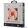 CROWN Вентилятор для компьютерного корпуса CMCF-12025S-1233 (120*120*25мм;Оранжевое LED кольцо;1500 об/мин;35CFM;20Дб;Подшипник скольжения;3pin+MOLEX(папа-мама) 40+10см)