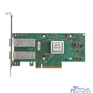 Mellanox MCX512A-ACAT ConnectX®-5 EN network interface card, 25GbE dual-port SFP28, PCIe3.0 x8, tall bracket, ROHS R6