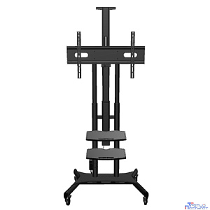 ONKRON TS1881 eLift чёрный 2 полки для AV в комплкте Для телевизоров диагональю 50-86" Макс. нагрузка: 90,9 кг VESA: 200x200, 200x300, 200x400, 300x100, 300x200, 300x300, 300x400, 400x200, 400x300