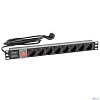 БАСТИОН Rapan-PDU8S-S Блок розеток с выключателем, 220 В, 16 А, 8 розеток Schuko (752)