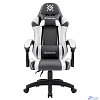 Игровое кресло Fortune Серый/белый,класс 4,PU DEFENDER