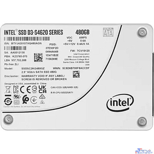 Intel SSD 480Gb S4620 серия SSDSC2KG480GZ01(1Z) {SATA3.0, 3D2, TLC, 2.5"}