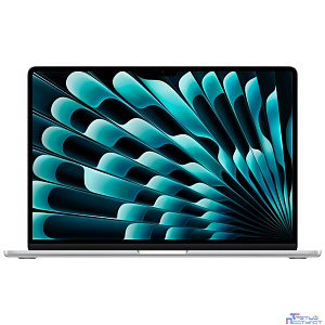 Apple MacBook Air 15-inch 2024 [MW1G3LL/A] (КЛАВ.РУС.ГРАВ.) Silver 15.3" Liquid Retina {(2880x1864) M4 8C CPU 10C GPU/16GB/256GB SSD/рекоменд.переходник 1991284} (A3241) (США)