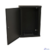 WRline Шкаф настенный 19-дюймовый (19"), 18U, 908х600х450мм, металлическая передняя дверь с замком, две боковые панели, цвет черный (RAL 9004) (разобранный)