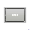 NTSS Шкаф настенный телекоммуникационный NTSS LIME 6U 550х350х370мм, 2 профиля 19, дверь стеклянная, боковые стенки несъемные, разобранный, серый RAL 7035 NTSS-WL6U5535GS