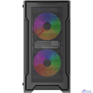 Powercase Корпус Mistral Micro X3B ARGB, Tempered Glass, 3x 120mm ARGB PWM Fan, чёрный, mATX (CMMXB-A3)