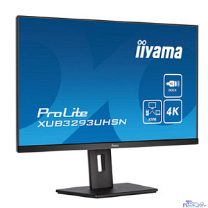 LCD IIYAMA 31.5" XUB3293UHSN-B5 {IPS 3840x2160 75Hz 4ms 350cd 1000:1 10bit(8bit+FRC) HDMI DisplayPort 2xUSB3.0 USB-C(PD 65W) RJ45 2x3W HAS VESA}