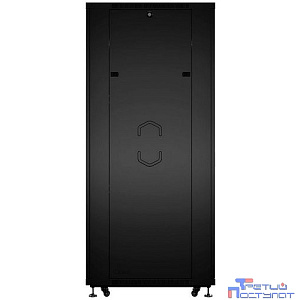 Cabeus ND-05C-42U80/100-BK Шкаф монтажный телекоммуникационный 19" напольный для распределительного и серверного оборудования 42U 800x1000x2055mm (ШхГхВ) передняя и задняя перфорированные двери, ручка