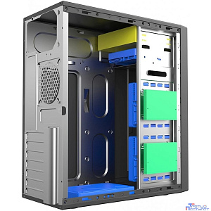 Foxline FL-301 ATX, w/o PSU 1x5.25EXT, 1x3.5EXT, 4x3.5INT, 4xUSB2.0, HDA, w/o FAN, no pwr cord