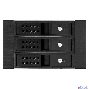 Exegate EX291656RUS Корзина для HDD ExeGate HS335-02 (универсальная, на 3*3,5"/2.5" SATA HDD, занимает 2*5,25" отсека, RTL)