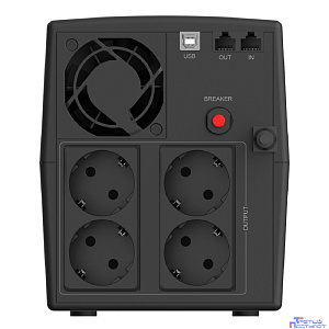 ИБП CBR QUANTUM QTM-1500 [Line Interactive 1500 VA / 900 W, 4 x EURO, HID-USB, RJ45]