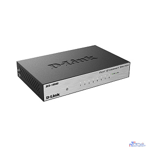D-Link DES-1008D/L2B Неуправляемый коммутатор с 8 портами 10/100Base-TX