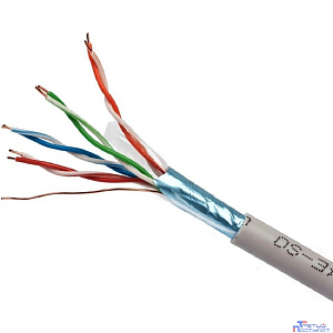 Cablexpert [FPC-5004E-SOL] Кабель FTP 5e, 4 пары, 0.48мм, CAA, 305м серый