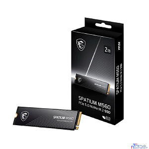 Твердотельный накопитель SSD MSI M.2 2280 2TB SPATIUM M560 Client SSD S78-440Q940-P83, PCIe Gen4x4 with NVMe, 3D TLC, R/ W 4900/ 4400