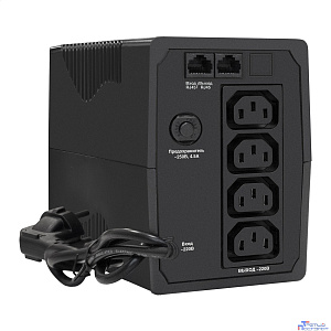 Exegate EP285472RUS ИБП ExeGate Power Back BNB-850.LED.AVR.C13.RJ.USB <850VA/480W, LED, AVR,4*IEC-C13, RJ45/11, USB, Black>