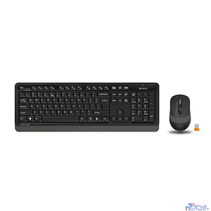 A-4Tech Клавиатура + мышь A4 Fstyler FG1010 GREY клав:черный/серый мышь:черный/серый USB беспроводная [1147570]