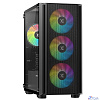 XASTRA Корпус A402M 4FRGB Black mATX/Mesh/full-size TG/4x120mm FRGB fans/ A402M-4FC12F-BK