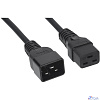 CABEUS PC-IEC19-IEC20-3M КАБЕЛЬ ПИТАНИЯ IEC 320 C19 - IEC 320 C20 (3X1.5), 16A, ПРЯМАЯ ВИЛКА, 3М