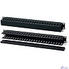 Hyperline CM-2U-PL-COV Кабельный организатор с пластиковыми кольцами и крышкой, 19", 2U