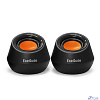 Exegate EX287060RUS Акустическая система 2.0 ExeGate Disco 130 (питание USB, 2х3Вт (6 Вт RMS), 100-20000Гц, черный/оранжевый)