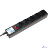 PowerCube Фильтр-удлинитель 7.0м, 5 розеток,10А (SPG5-7M), черный графит