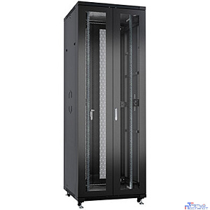 Cabeus ND-05C-42U80/120-BK Шкаф монтажный телекоммуникационный 19" напольный для распределительного и серверного оборудования 42U 800x1200x2055mm (ШхГхВ) передняя и задняя двойные перфорированные двер