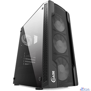 Powercase CMIXB-F4 Корпус Mistral X4 Mesh, Tempered Glass, 4x 120mm fan, чёрный, ATX  (CMIXB-F4)