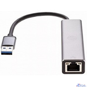 VCOM DH312A Переходник USB 3.0 -->RJ-45 1000Mbps+3 USB3.0, Aluminum Shell, 0.2м VCOM <DH312A>[4895182246843]