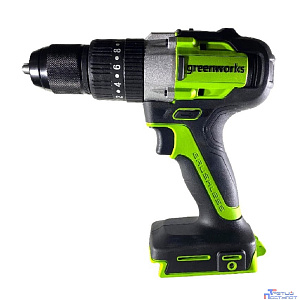 Greenworks GD24DD60 Дрель-шуруповерт ударная аккумуляторная, 24V, бесщеточная, без АКБ и ЗУ [3704107]