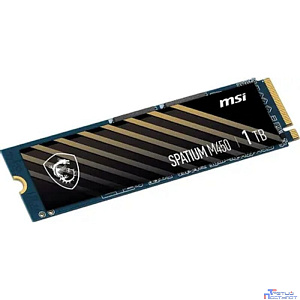 Твердотельный накопитель SSD MSI M.2 2280 1TB SPATIUM M450 Client S78-440L0M0-P83, PCIe Gen4x4 with NVMe, 3D TLC, R/ W 3400/ 2500