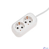 PROconnect (13-4203) Удлинитель 2 гнезда, 3м, 3х0,75мм?, с/з, белый