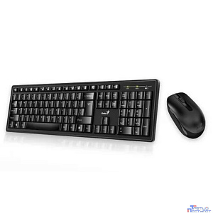 Клавиатура + мышь Genius Smart KM-8200 (Dual color) {USB,1 мини-ресивер на оба устройства,104 кл кнопка SmartGenius,  мембранная,800-1600 DPI} [31340003421]