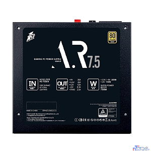 1STPLAYER Блок питания AR 750W / ATX 2.4, LLC+DC-DC, APFC, 80 PLUS GOLD, 120mm fan / PS-750AR