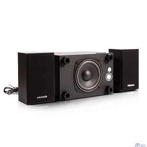 Microlab M-105 {10 Вт RMS, Распределение мощности 2,5 Вт х 2 +5 W, Частотная характеристика 40-20 кГц, Соотношение сигнал/шум 70 дБ}