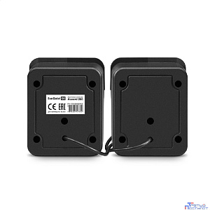 Exegate EX289685RUS Акустическая система 2.0 ExeGate Accord 200 (питание USB, 2х3Вт (6Вт RMS), 60-20000Гц,цвет черный, синяя подсветка)