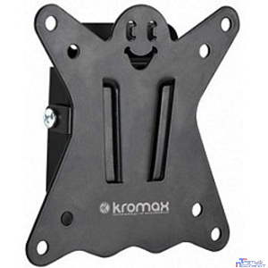 Kromax CASPER-100 black, Кр. стал. наст. для TV 10"-32", max 25 кг, 0 ст св., от ст. 21 мм, max VESA 100x100 мм.