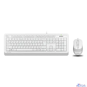 Клавиатура + мышь A4Tech Fstyler F1010 клав:белый/серый мышь:белый/серый USB Multimedia [1147556]