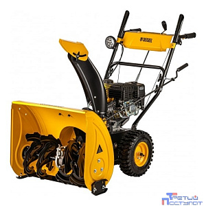 Denzel Бензиновая снегоуборочная машина SBM 610, 212cc, ручной старт, фара [97653]