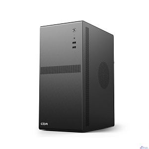 CBR Корпус mATX Minitower V201, без БП, 2*USB 2.0, HD Audio+Mic, Black [PCC-MATX-V201-WPSU]