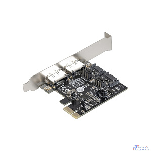 Exegate EX283707RUS Контроллер EXE-501 PCI-E 2.0, SATA3 6Gb/s, 2 int+2 ext (OEM)
