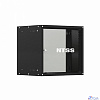 NTSS Шкаф настенный телекоммуникационный NTSS LIME 12U 550х450х635мм, 2 профиля 19, дверь стеклянная, боковые стенки несъемные, разобранный, серый RAL 7035 NTSS-WL12U5545GS