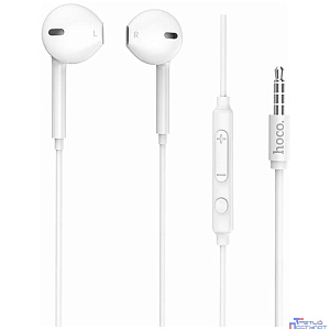 HOCO M55/ Наушники + микрофон/ Кнопка ответа/ 1.2м/ 3.5 mm jack/ White
