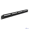 Exegate EX281080RUS Патч-панель UTP 19" 24 port кат.6 ExeGate разъём KRONE&110 (dual IDC), 1U, RoHS, цвет черный
