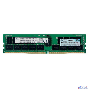 HPE 32GB PC4-2400T-R (DDR4-2400) Dual-Rank x4 Registered SmartMemory module for Gen9 E5-2600v4 series, analog 819412-001B, Replacement for 805351-B21, 809083-091/819042-001