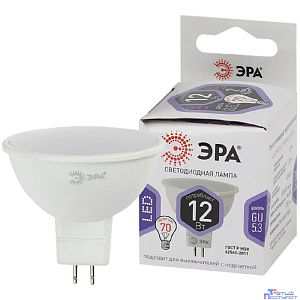 ЭРА Б0049075 Лампочка светодиодная STD LED MR16-12W-860-GU5.3 GU5.3 12Вт софит холодный дневной свет